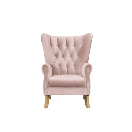 ACME 59516 Adonis Accent Chair, Blush Pink Velvet