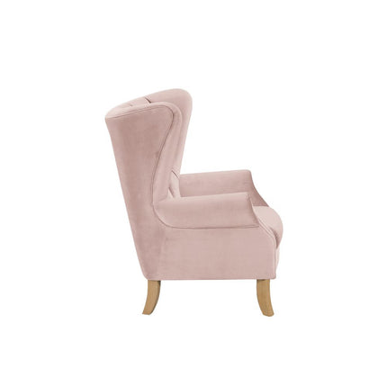 ACME 59516 Adonis Accent Chair, Blush Pink Velvet