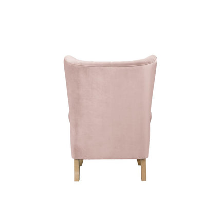 ACME 59516 Adonis Accent Chair, Blush Pink Velvet
