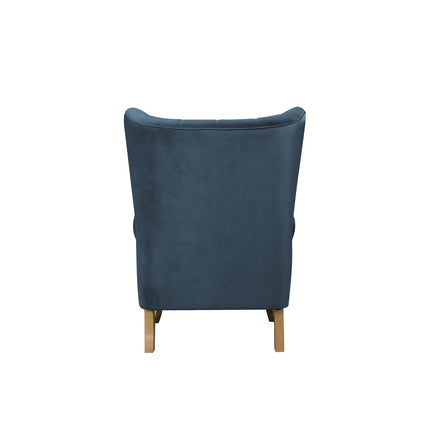 ACME 59518 Adonis Accent Chair, Azure Blue Velvet