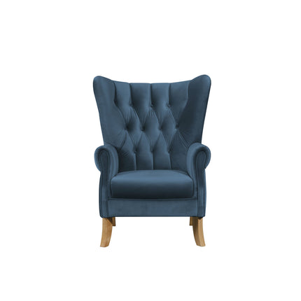 ACME 59518 Adonis Accent Chair, Azure Blue Velvet