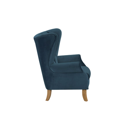 ACME 59518 Adonis Accent Chair, Azure Blue Velvet