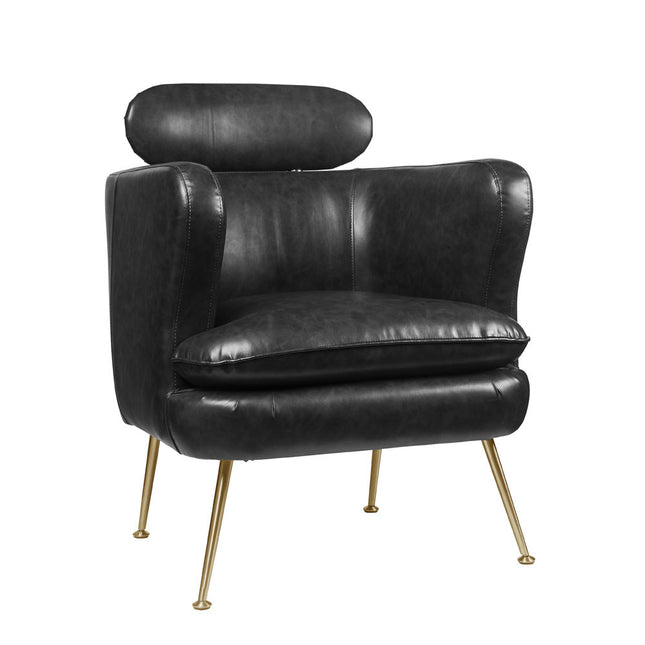 ACME 59520 Phelan Accent Chair, Dark Gray PU