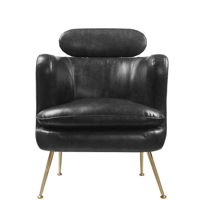 ACME 59520 Phelan Accent Chair, Dark Gray PU