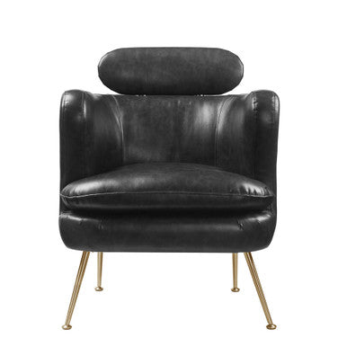 ACME 59520 Phelan Accent Chair, Dark Gray PU ACME Furniture