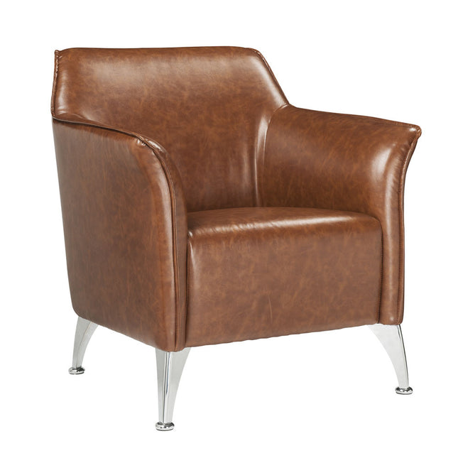 ACME 59521 Teague Accent Chair, Brown PU