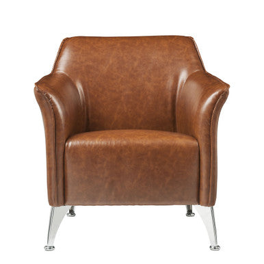 ACME 59521 Teague Accent Chair, Brown PU ACME Furniture