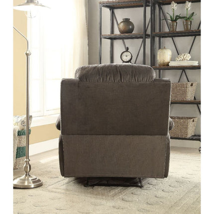 ACME 59525 Bina Recliner, Charcoal Polished Microfiber