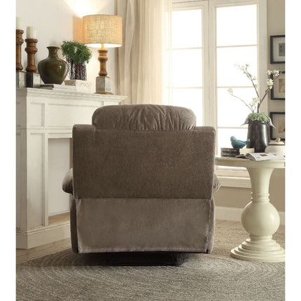 ACME 59528 Bina Recliner, Gray Polished Microfiber