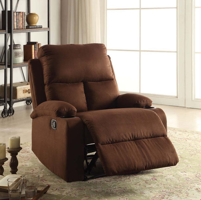 ACME 59553 Rosia Recliner, Chocolate Microfiber