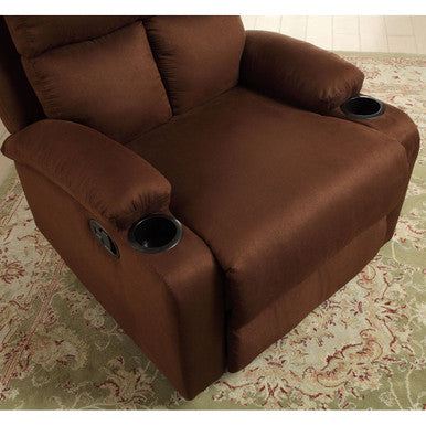 ACME 59553 Rosia Recliner, Chocolate Microfiber ACME Furniture