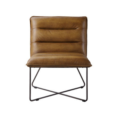ACME 59671 Balrog Accent Chair, Saddle Brown Top Grain Leather ACME Furniture