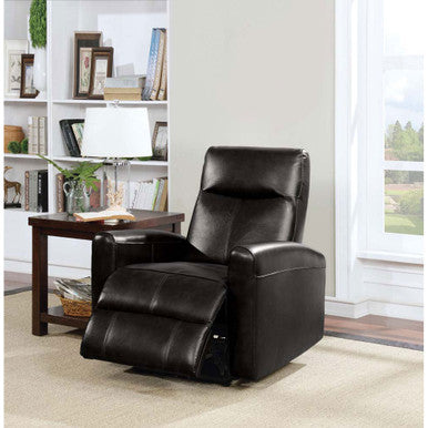 ACME 59686 Blane Recliner (Power Motion), Beige Top Grain Leather Match ACME Furniture