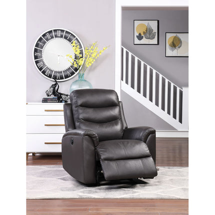 ACME 59693 Ava Recliner (Power Motion), Brown Top Grain Leather Match