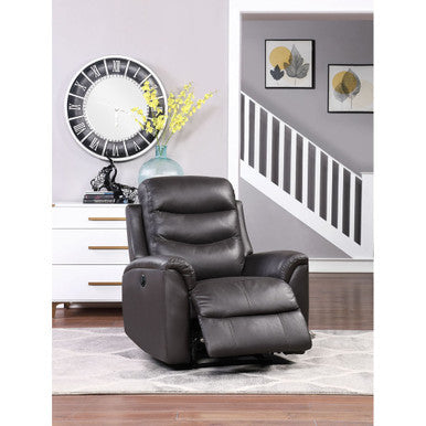ACME 59693 Ava Recliner (Power Motion), Brown Top Grain Leather Match ACME Furniture