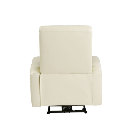 ACME 59772 Blane Recliner (Power Motion), Beige Top Grain Leather Match