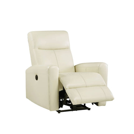 ACME 59772 Blane Recliner (Power Motion), Beige Top Grain Leather Match