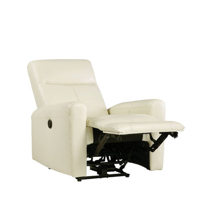 ACME 59772 Blane Recliner (Power Motion), Beige Top Grain Leather Match