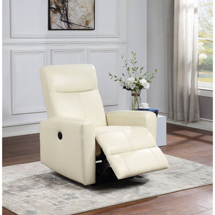 ACME 59772 Blane Recliner (Power Motion), Beige Top Grain Leather Match