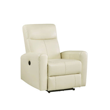 ACME 59772 Blane Recliner (Power Motion), Beige Top Grain Leather Match ACME Furniture