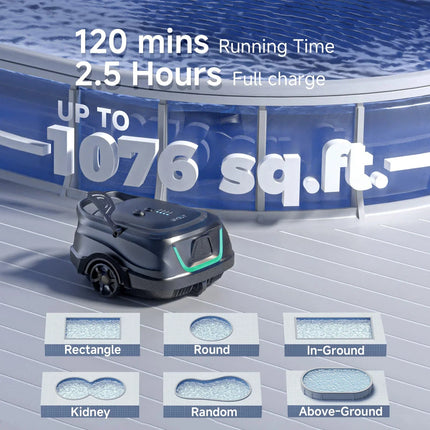 (2026 Upgrade) WYBOT A1 Cordless Robotic Pool Cleaner WYBOT