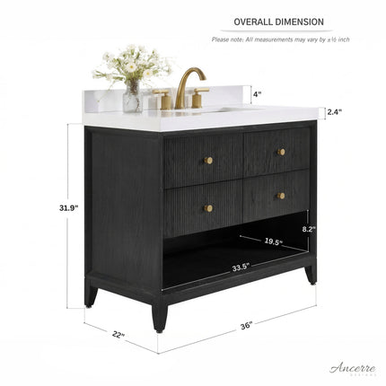 Momo 36" Bath Vanity Set Ancerre Designs