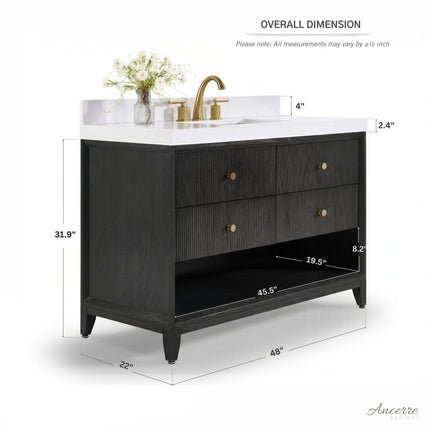 Momo 48" Bath Vanity Set Ancerre Designs