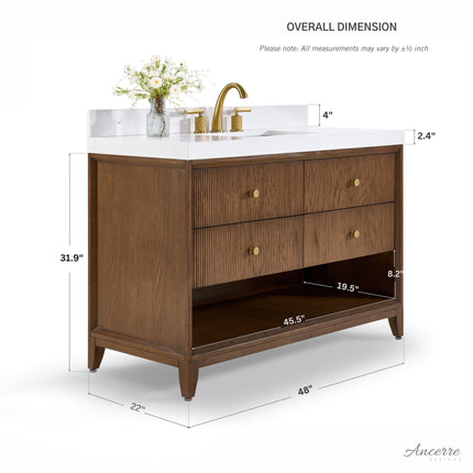 Momo 48" Bath Vanity Set Ancerre Designs