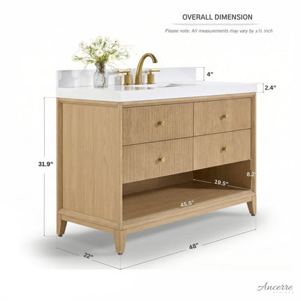 Momo 48" Bath Vanity Set Ancerre Designs