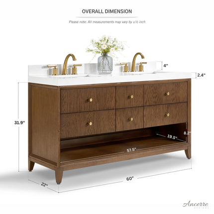 Momo 60" Bath Vanity Set Ancerre Designs