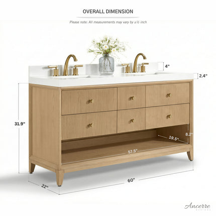 Momo 60" Bath Vanity Set Ancerre Designs
