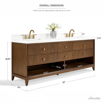 Momo 72" Bath Vanity Set Ancerre Designs