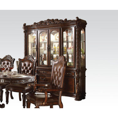 ACME 60006 Vendome Hutch & Buffet, Cherry (1Set/2Ctn) ACME Furniture