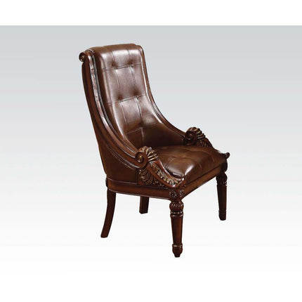 ACME 60077 Winfred Side Chair, PU & Cherry