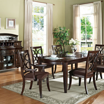 ACME 60255 Keenan Dining Table, Dark Walnut