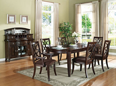 ACME 60255 Keenan Dining Table, Dark Walnut ACME Furniture