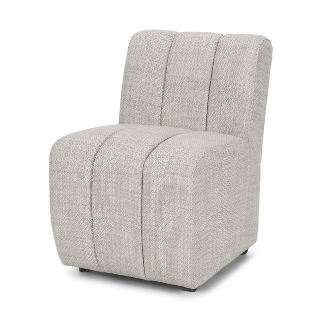 Gray And Black Upholstered Fabric Dining Side Chair With Wheels HomeRoots