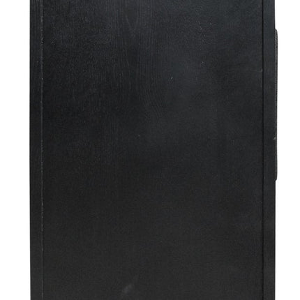 95" Dark Brown Distressed Solid Wood Sideboard with Six Doors HomeRoots