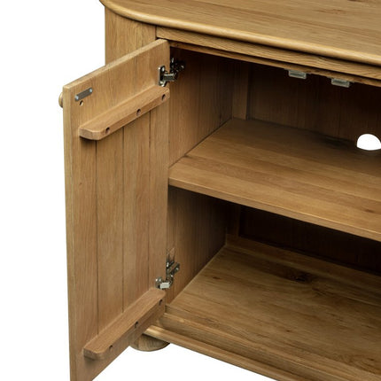 98" Natural Distressed Solid Wood Sideboard with Six Doors HomeRoots