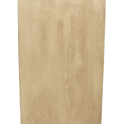 48" Natural Distressed Solid Wood Sideboard Soft Close with Two Doors HomeRoots