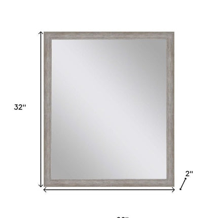 32" Silver Framed Accent Mirror HomeRoots