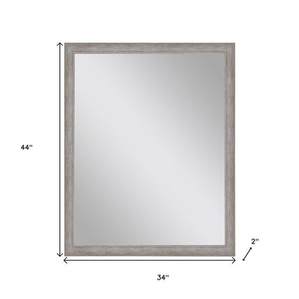 44" Silver Framed Accent Mirror HomeRoots