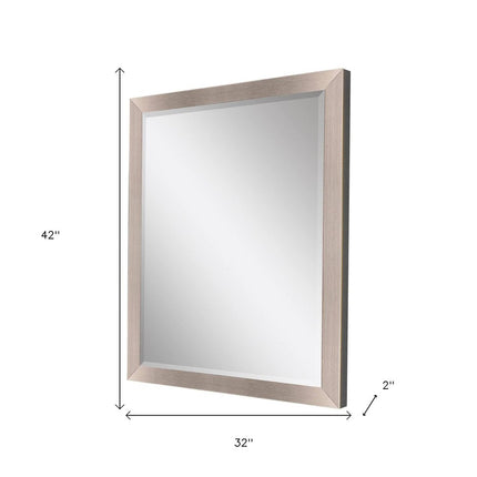 42" Silver Framed Accent Mirror HomeRoots