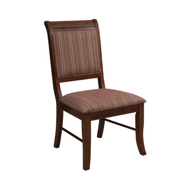 ACME 60683 Mahavira Side Chair (Set-2), Fabric & Espresso ACME Furniture