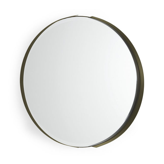 24" Gold Metal Round Framed Accent Mirror HomeRoots