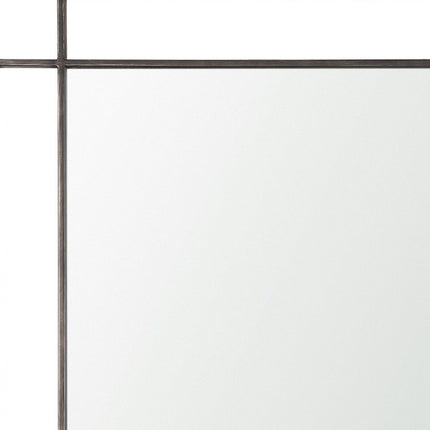 43" Gray Metal Double Frame Accent Mirror HomeRoots