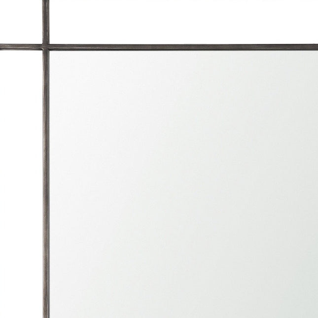 43" Gray Metal Double Frame Accent Mirror HomeRoots