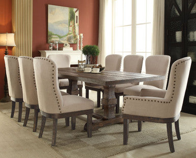 ACME 60737 Landon Dining Table, Salvage Brown (1Set/2Ctn) ACME Furniture