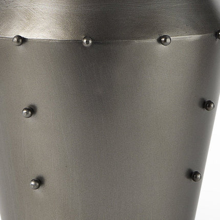 12" Gray Metal Table Vase HomeRoots