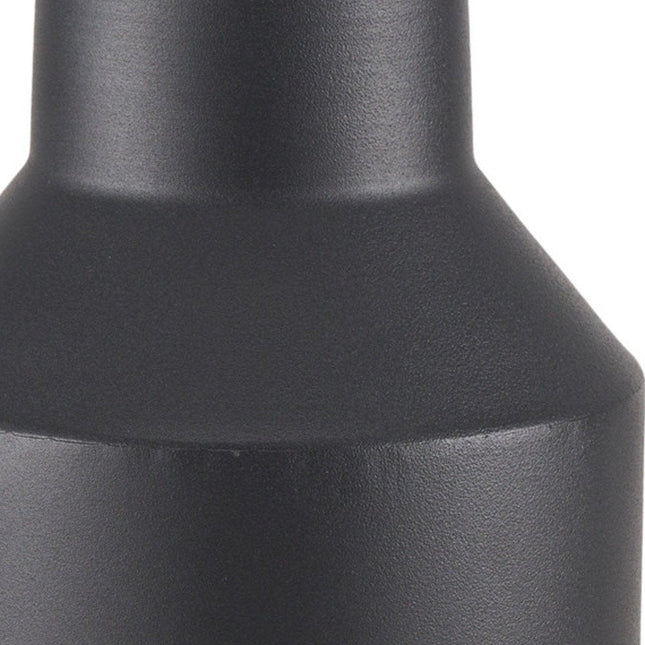 11" Black Tulip Metal Table Vase HomeRoots
